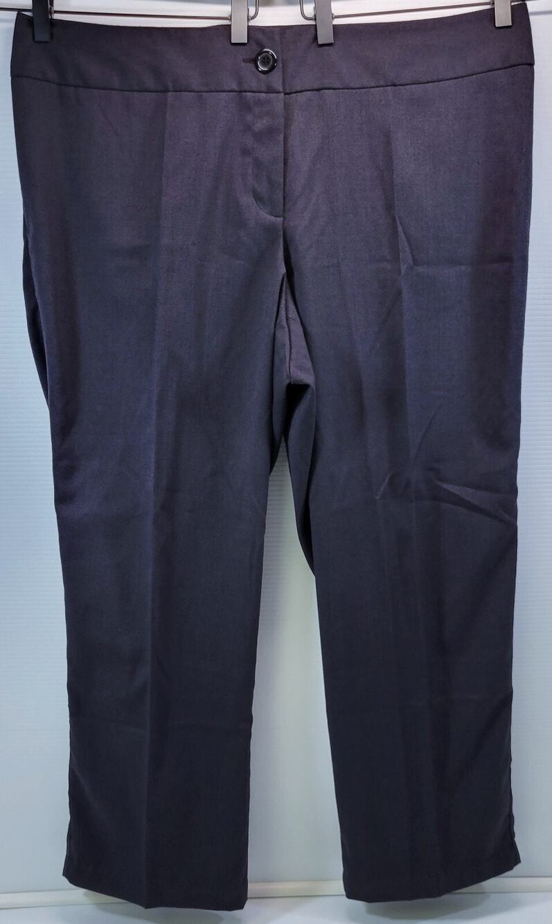 II3) Women's Black Work Uniform Dress Pants Size 22W Inseam 28